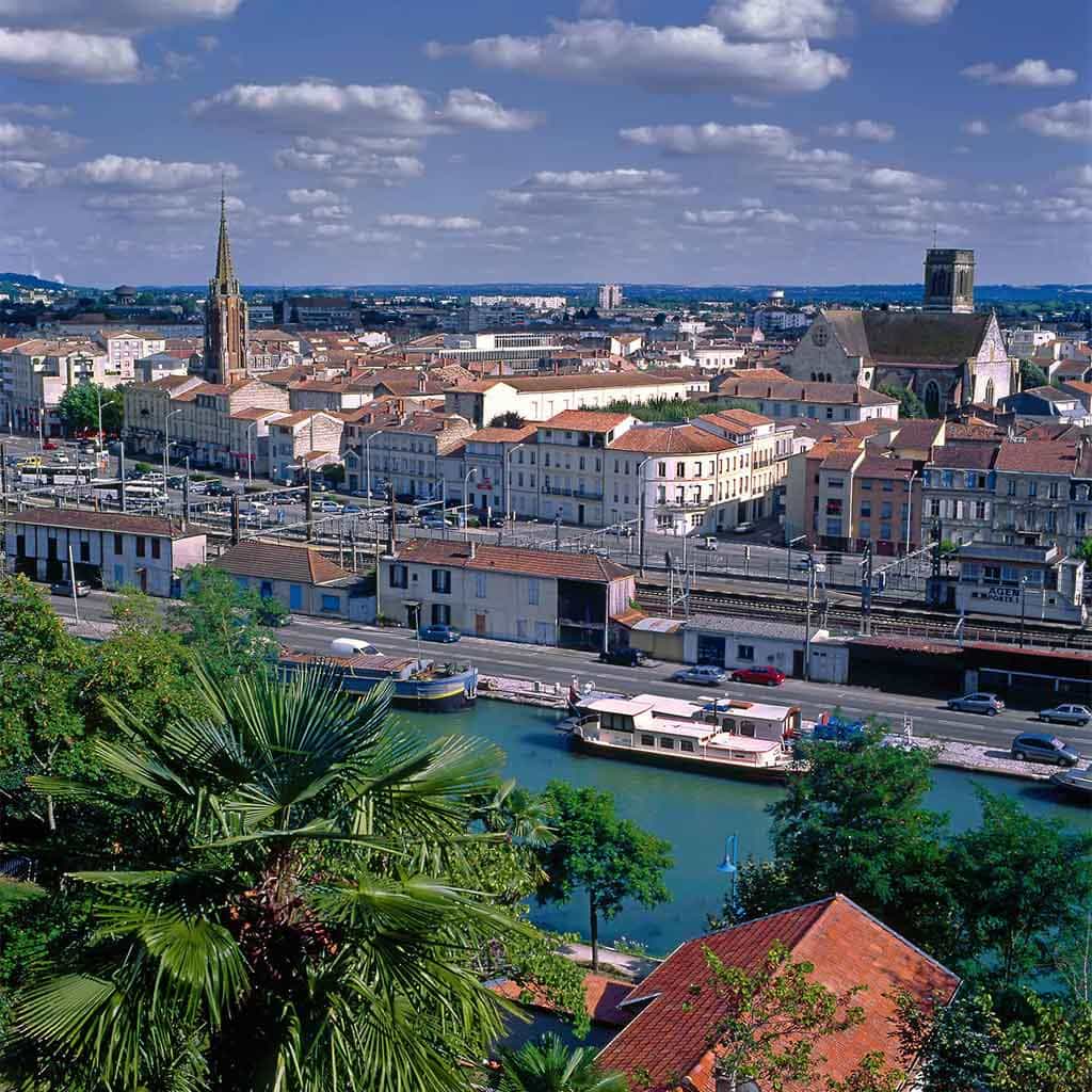 photo de la ville d'Agen dans le Lot-et-Garonne