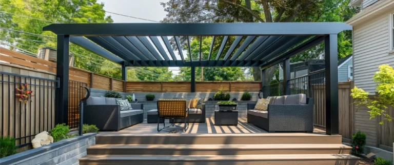 pergola bioclimatique autoportée