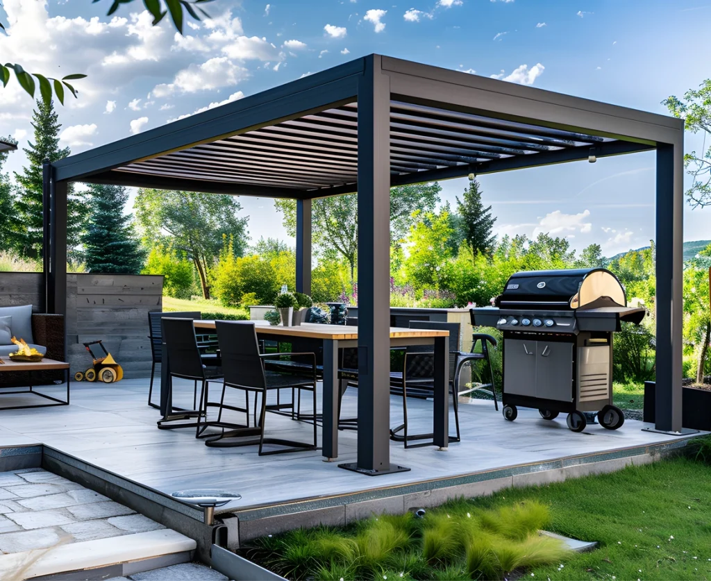 pergola bioclimatique autoportée