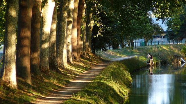 Paysage du Canal du Midi à Toulouse, en Haute-Garonne